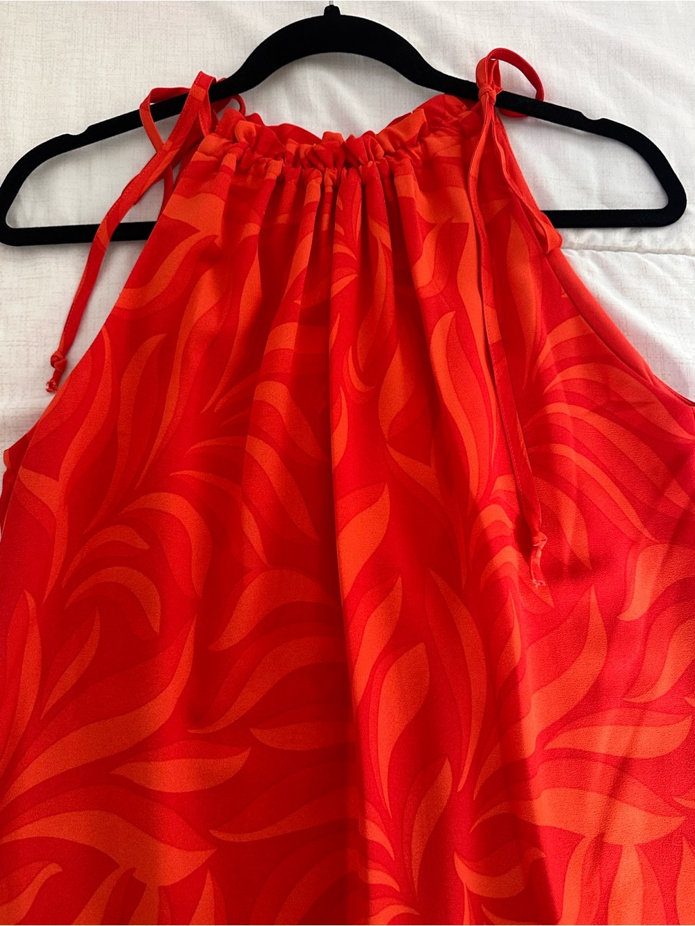 Taylor Bright Orange Shift Dress Size Large - Picture 4 of 7
